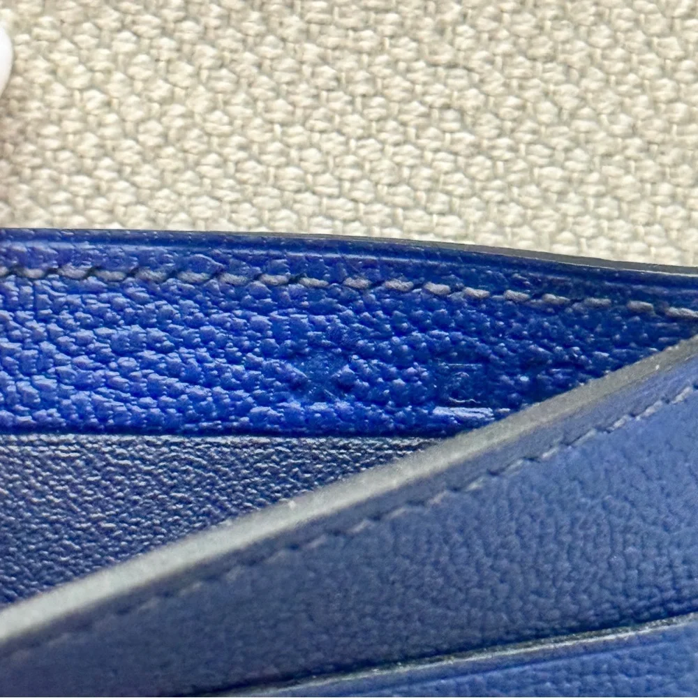 RARE🔹Hermes🔹Portefeuille MC2 Copernic Exotic Ostrich Leather Bifold Wallet